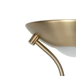 Moderne vloerlamp brons met leeslamp incl. LED dim to warm - Diva