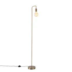 Moderne vloerlamp brons rond 145cm - Facil
