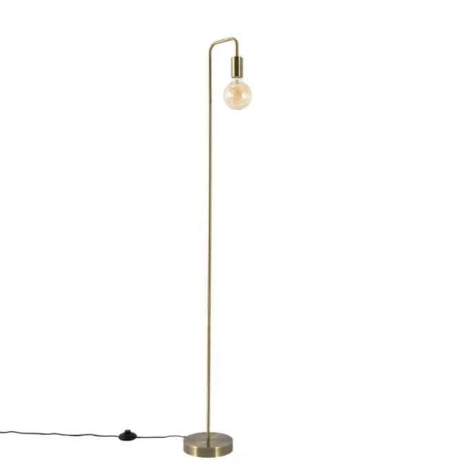 Moderne vloerlamp brons rond 145cm - Facil