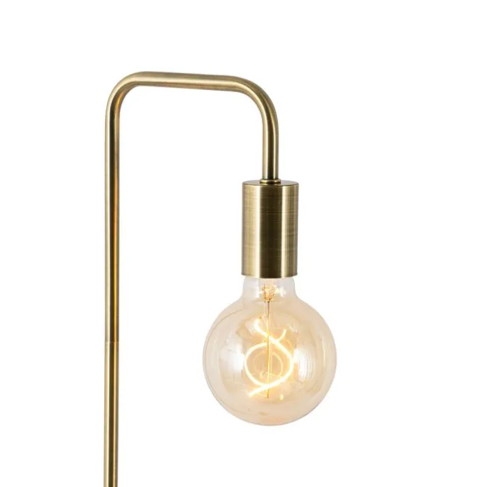 Moderne vloerlamp brons rond 145cm - Facil