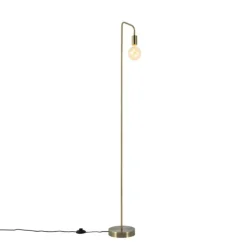 Moderne vloerlamp brons rond 145cm - Facil