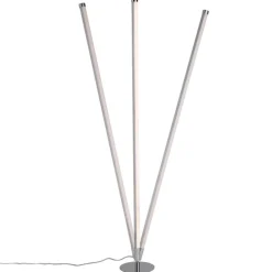 Moderne vloerlamp chroom incl. LED 3-staps dimbaar - Line-up
