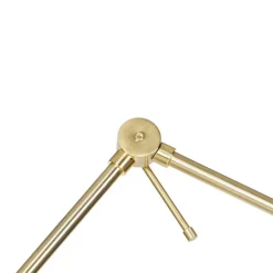 Moderne vloerlamp goud met kap wit 50 cm verstelbaar - Editor