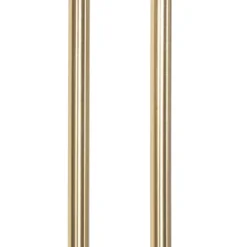 Moderne vloerlamp goud met leesarm incl. LED en dimmer - Divo