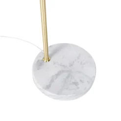 Moderne vloerlamp goud velours kap roze 50 cm - Editor