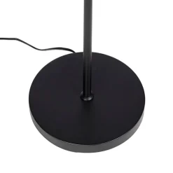 Moderne vloerlamp 3-lichts zwart met gouden binnenkant - Buell Deluxe