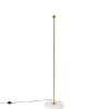 Moderne vloerlamp messing met marmeren voet- Kaso