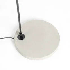 Moderne vloerlamp met zwarte kap - Bend