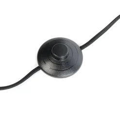 Moderne vloerlamp met zwarte kap - Bend