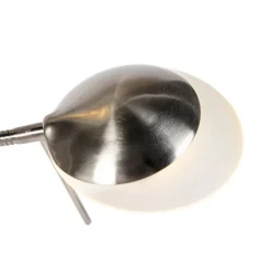 Moderne vloerlamp staal incl. LED en dimmer - Lexus