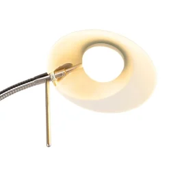 Moderne vloerlamp staal incl. LED en dimmer - Lexus