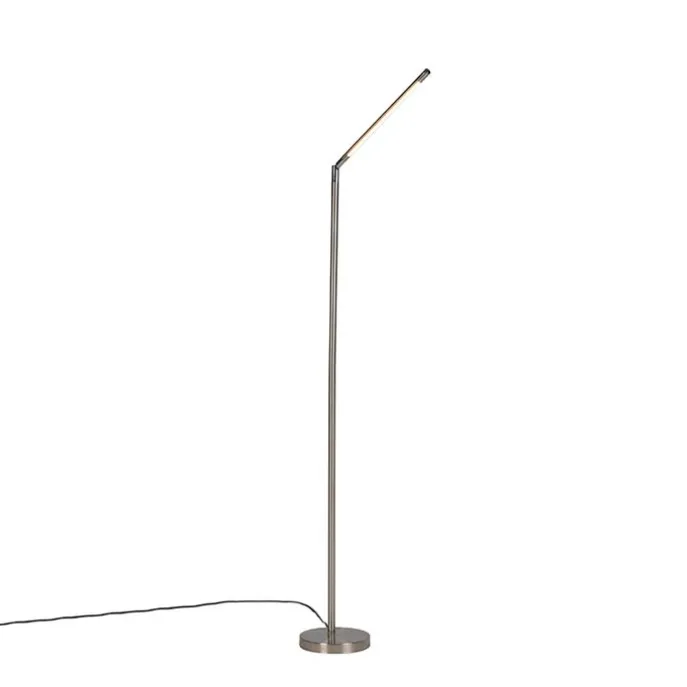 Moderne vloerlamp staal incl. LED - Berdien