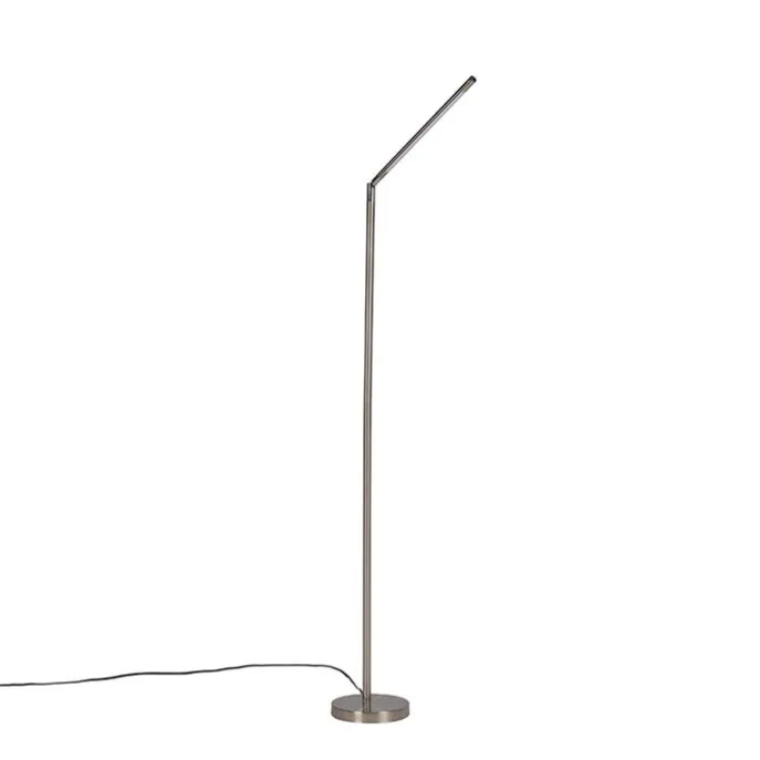 Moderne vloerlamp staal incl. LED - Berdien