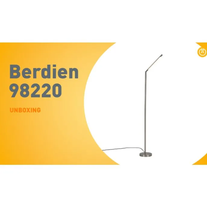 Moderne vloerlamp staal incl. LED - Berdien