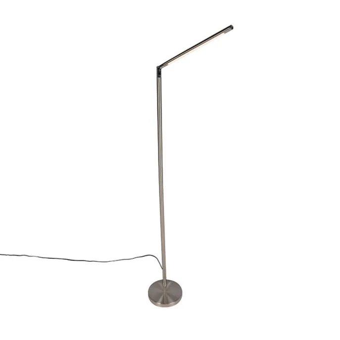 Moderne vloerlamp staal incl. LED - Berdien