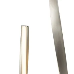 Moderne vloerlamp staal incl. LED en dimmer - Belinda