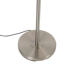 Moderne vloerlamp staal incl. LED dimbaar met leesarm - Strela