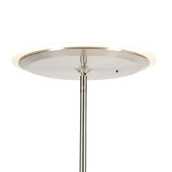 Moderne vloerlamp staal incl. LED dimbaar met leesarm - Strela
