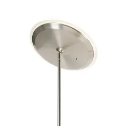 Moderne vloerlamp staal incl. LED dimbaar met leesarm - Strela