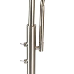 Moderne vloerlamp staal incl. LED dimbaar met leesarm - Strela