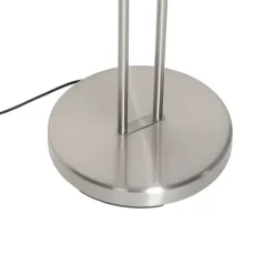 Moderne vloerlamp staal met leesarm incl. LED en dimmer - Divo