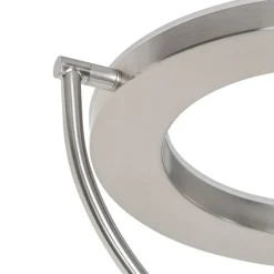 Moderne vloerlamp staal met leesarm incl. LED en dimmer - Divo