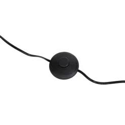 Moderne vloerlamp staal met kap taupe 45 cm - Editor