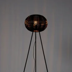 Moderne vloerlamp tripod zwart - Zoë