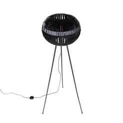Moderne vloerlamp tripod zwart - Zoë