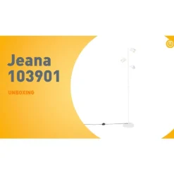 Moderne vloerlamp wit 3-lichts - Jeana