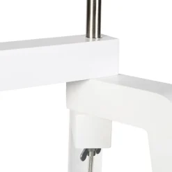 Moderne vloerlamp wit met mais kap 50 cm - Puros