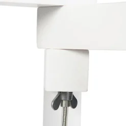 Moderne vloerlamp wit met mais kap 50 cm - Puros