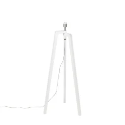 Moderne vloerlamp wit zonder kap - Puros