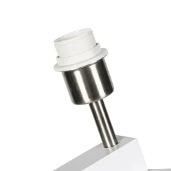 Moderne vloerlamp wit zonder kap - Puros