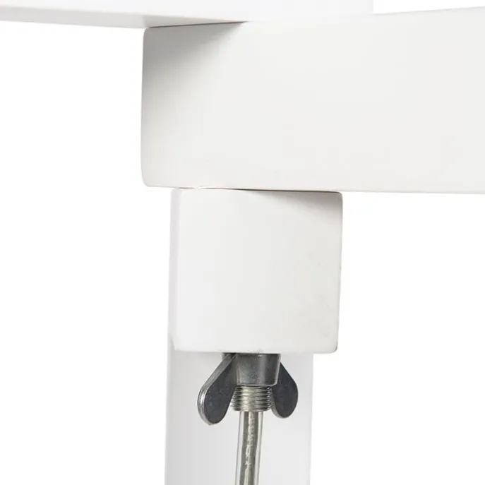 Moderne vloerlamp wit zonder kap - Puros