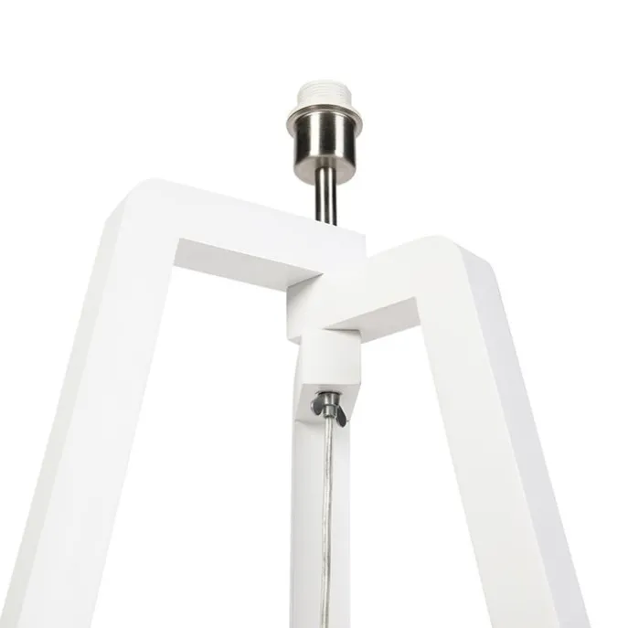 Moderne vloerlamp wit zonder kap - Puros