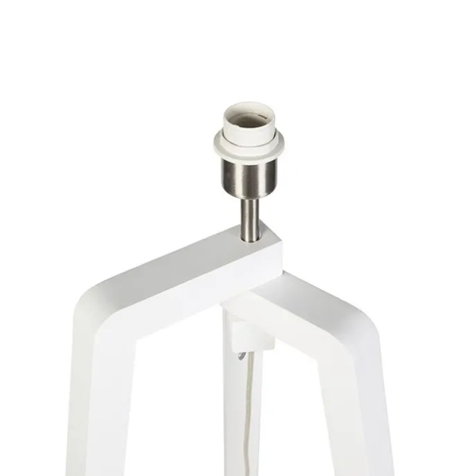 Moderne vloerlamp wit zonder kap - Puros