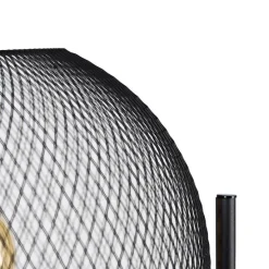 Moderne vloerlamp zwart - Mesh Ball