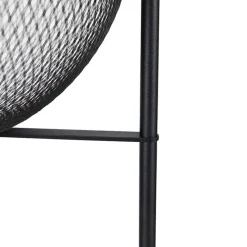 Moderne vloerlamp zwart - Mesh Ball