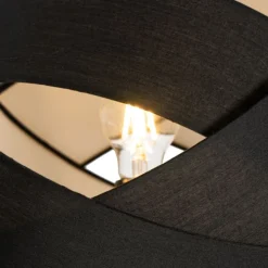 Moderne vloerlamp zwart - Cloth