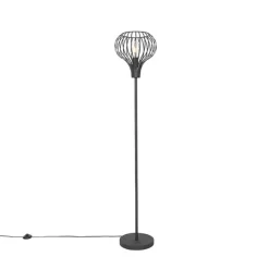 Moderne vloerlamp zwart - Saffira