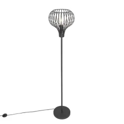 Moderne vloerlamp zwart - Saffira