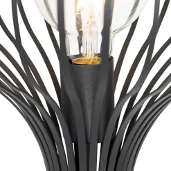 Moderne vloerlamp zwart - Saffira