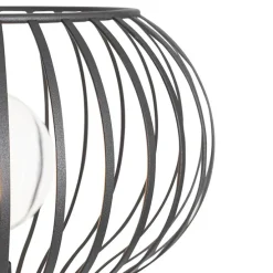 Moderne vloerlamp zwart - Saffira