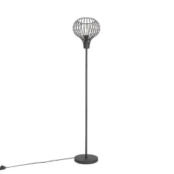 Moderne vloerlamp zwart - Saffira