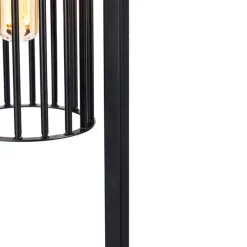 Moderne vloerlamp zwart - Balenco Wazo