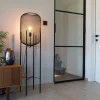 Moderne vloerlamp zwart 135cm - Bliss Mesh