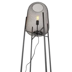 Moderne vloerlamp zwart 135cm - Bliss Mesh