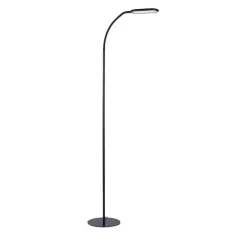 Moderne vloerlamp zwart dimbaar incl. LED - Kiril