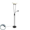 Moderne vloerlamp zwart incl. LED - Lexus